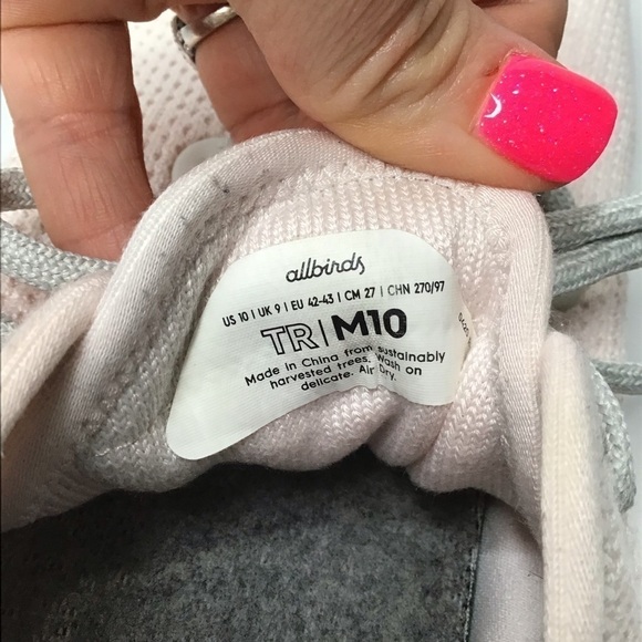 ALLBIRDS Tree Runner in Blush Pale Pink Size 10. - Picture 9 of 13